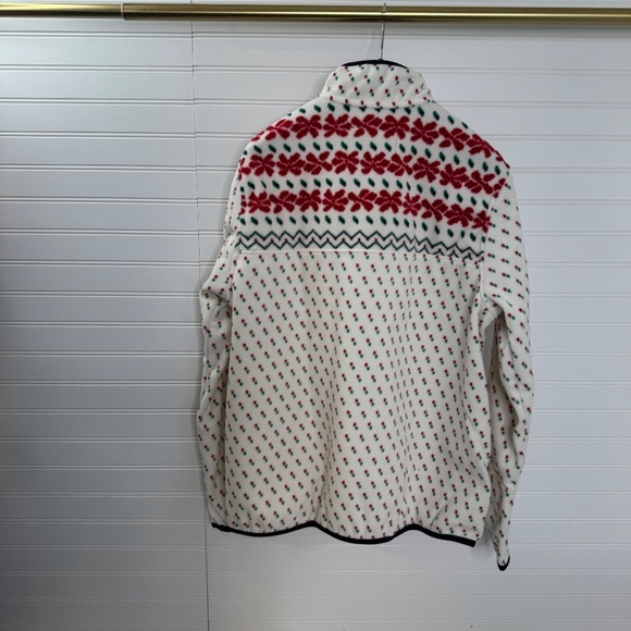 NEW Lands End 1/4 Snap Long Sleeve Fleece Top Medium - Picture 3 of 7